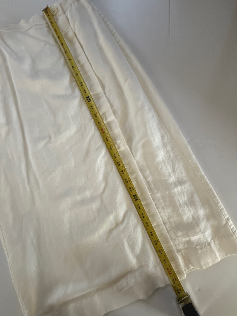 Alex Mill Agnes midi wrap skirt in twill off white size medium NWT - Picture 4 of 9